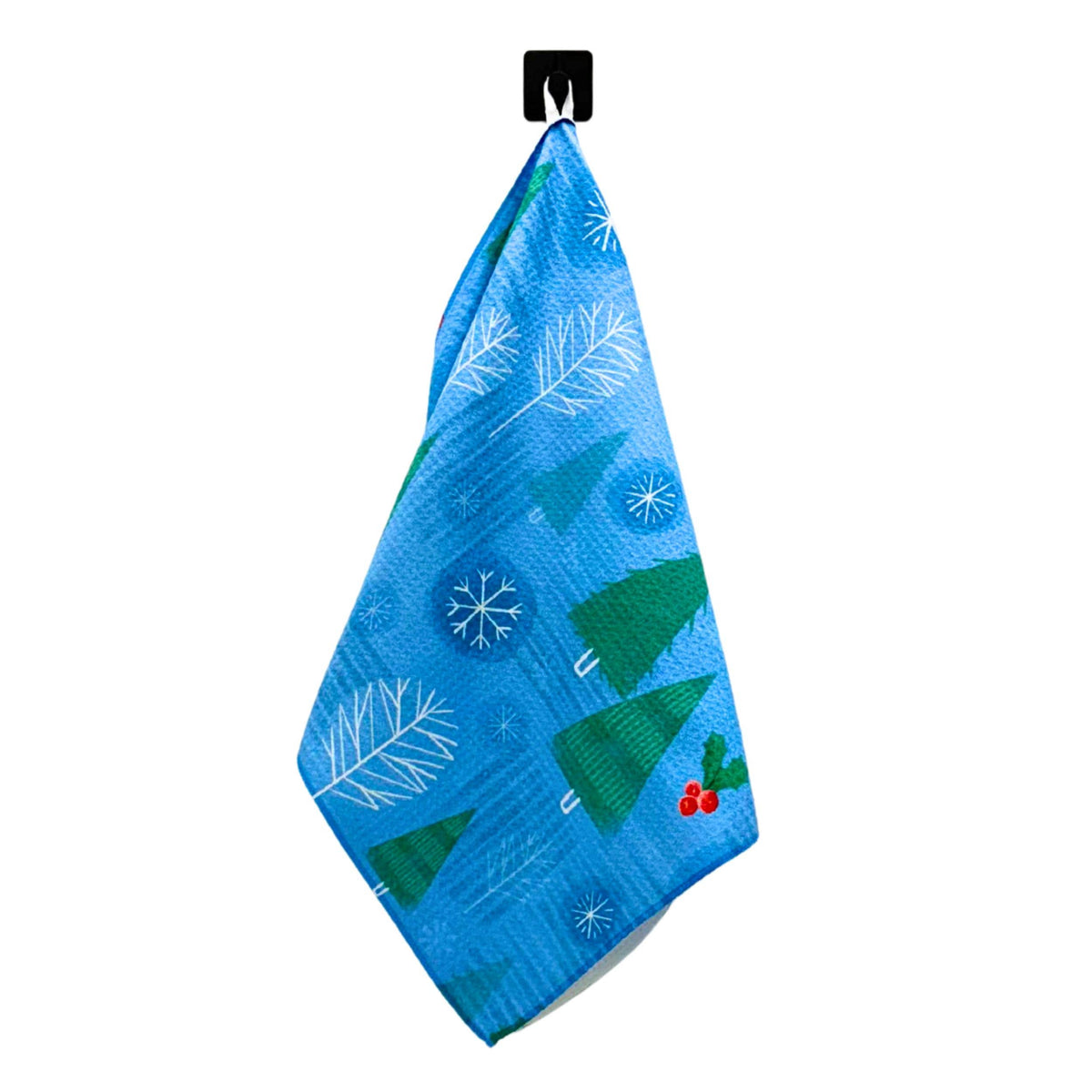 Christmas Trees in Snowfall Tea Towel