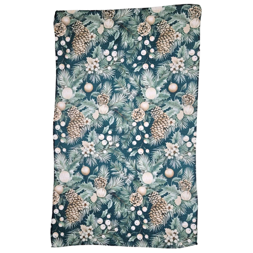 Christmas Garland Holiday Tea Towel