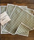 Meadow Gingham Double-Sided Dishcloth Set