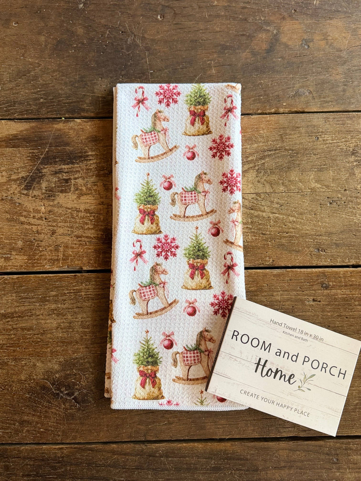 Rocking Horse Double-Sided Tea Towel