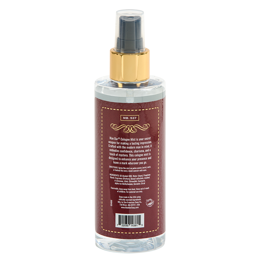 Man Bar Cologne Mist-Exotic Musk & Sandalwood