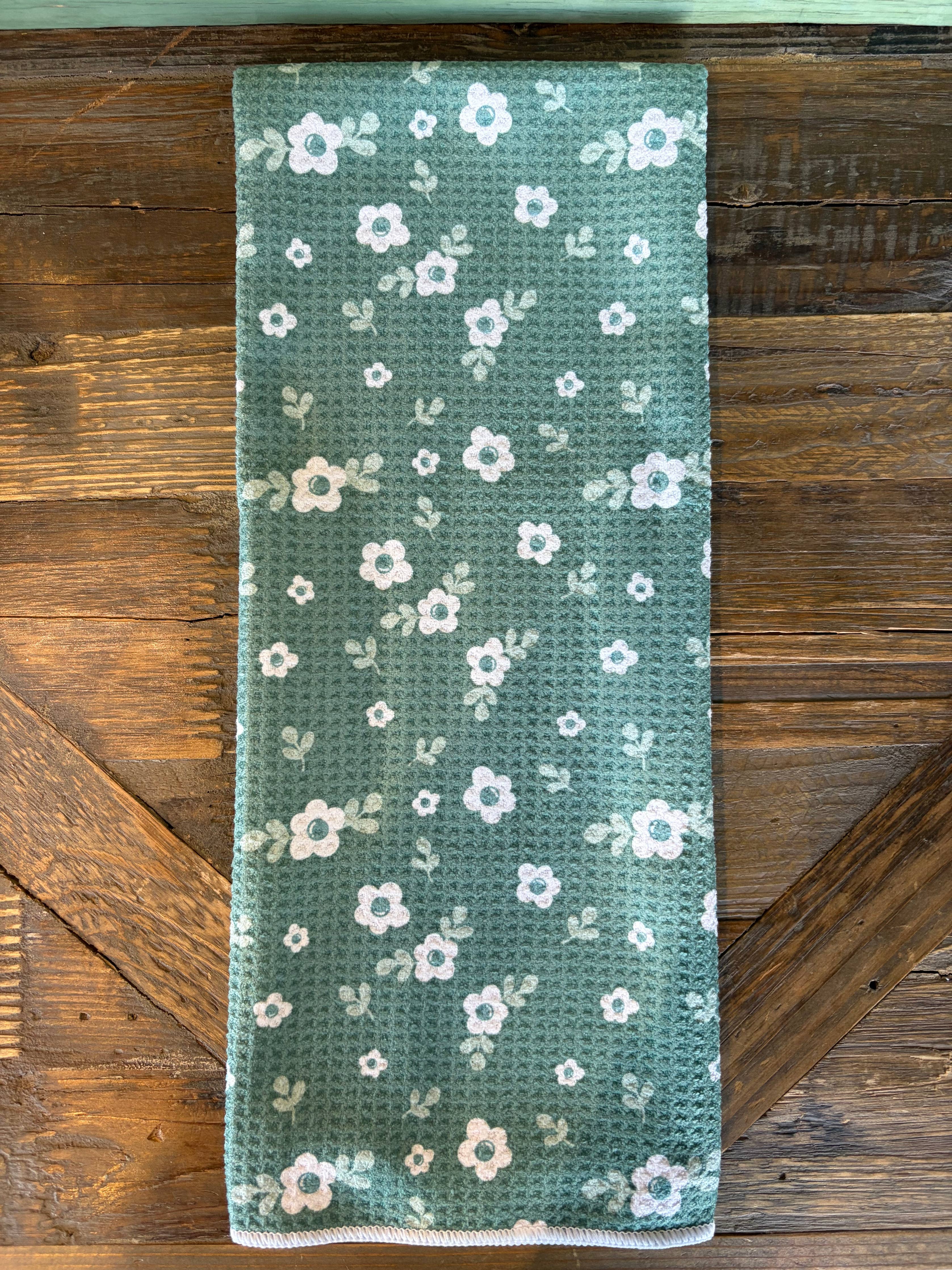 Secret Garden Double-Sided Tea Towel - Recycled Microfiber