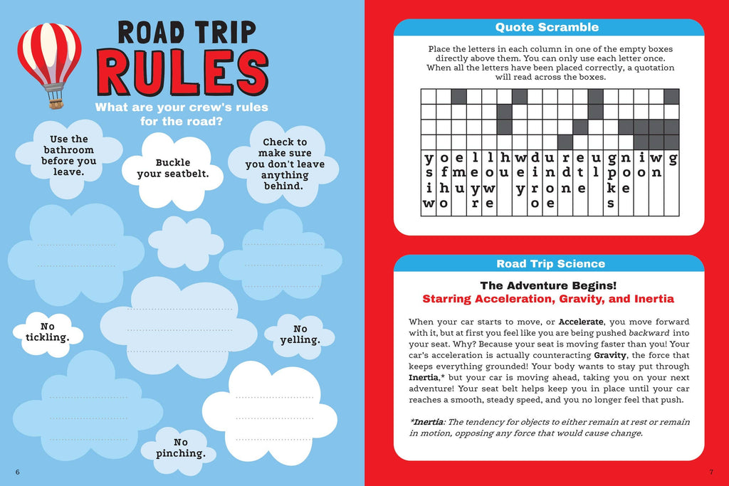 Road Trip Activity Quest!