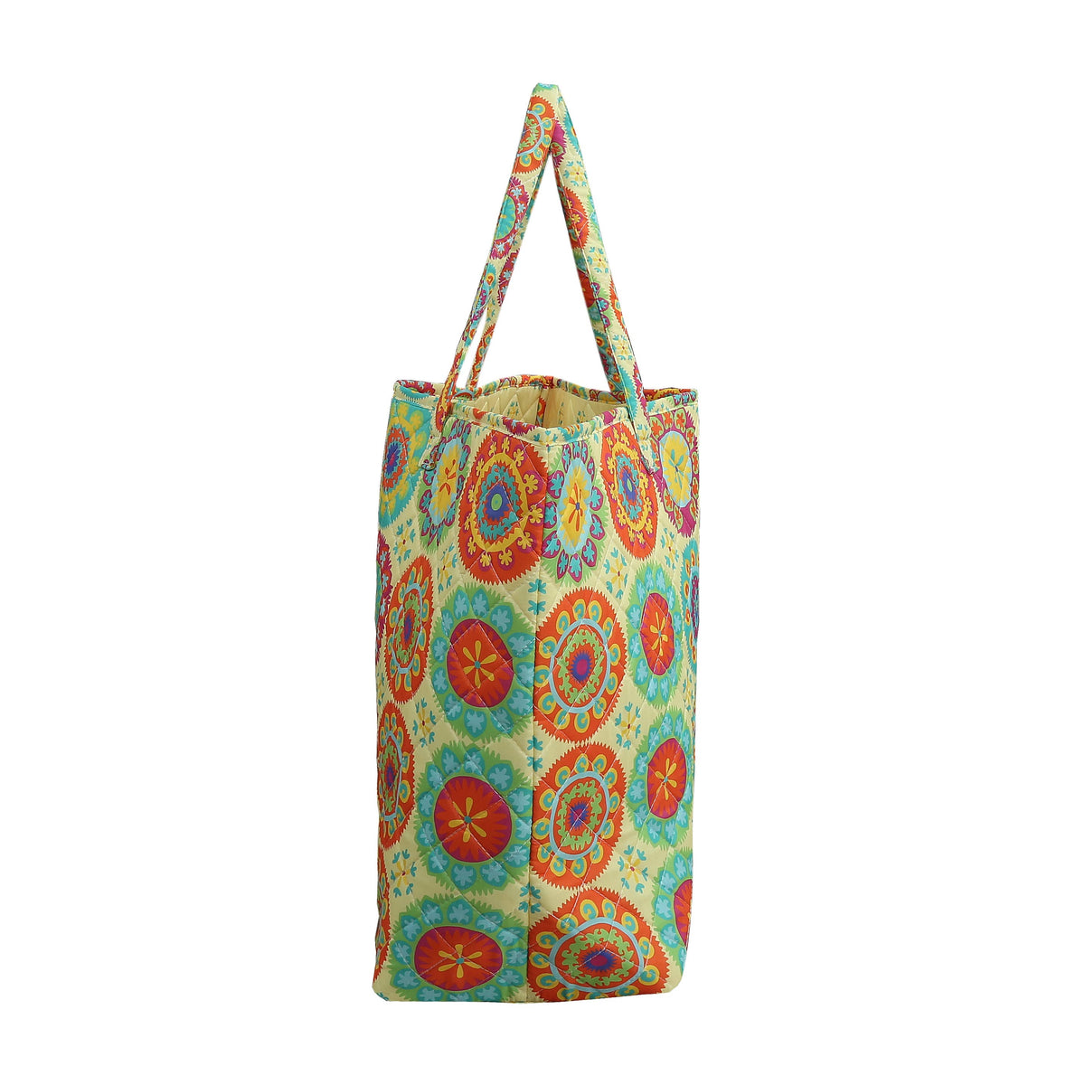 Medallion Colorful Designer Quilted Tote Bag