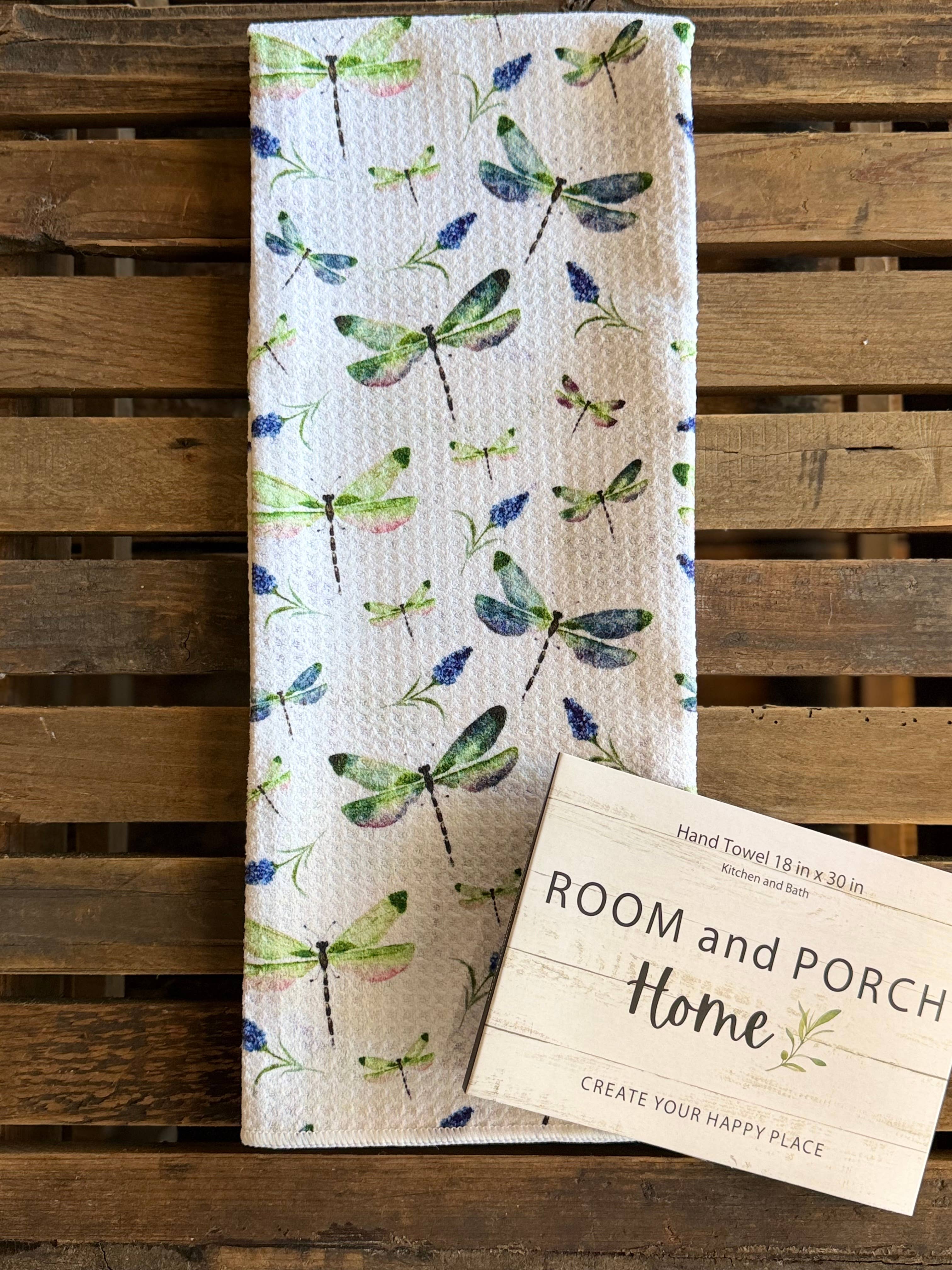 Dragonflies  Double-Sided Tea Towel - Recycled Microfiber