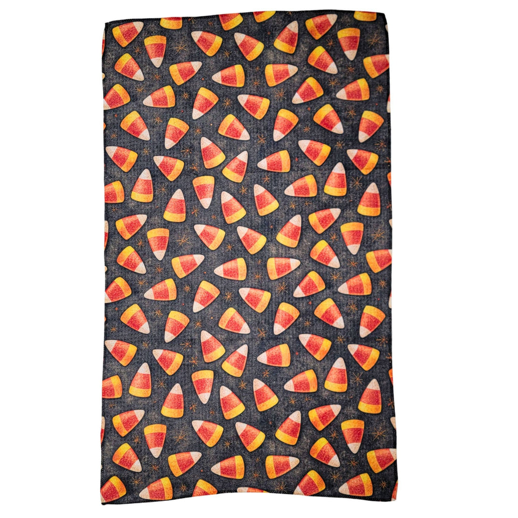 Halloween Candy Corn Tea Towel
