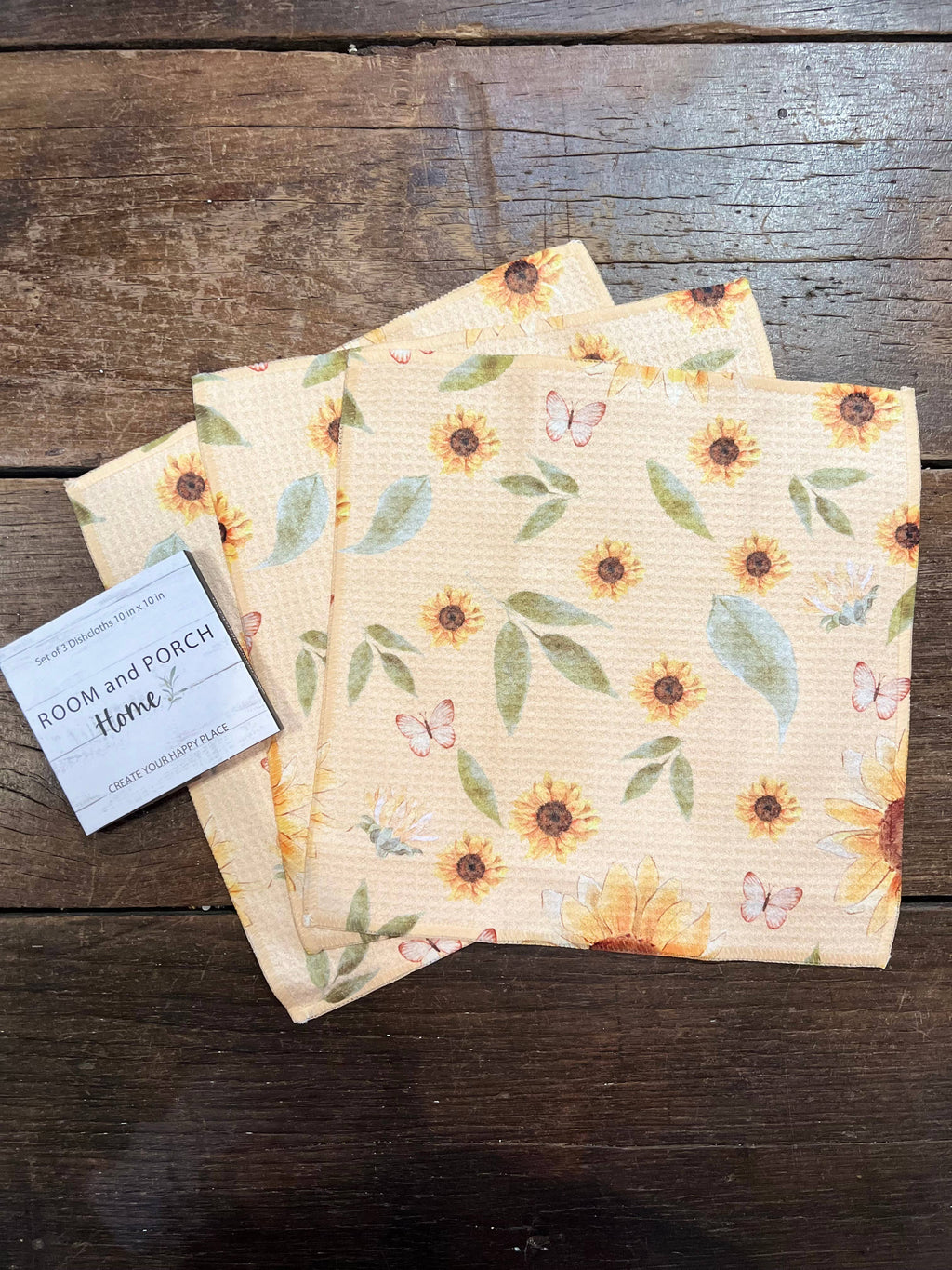 Sunflower Dishcloth Set