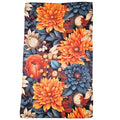 Fall Flower Blossom Kitchen Waffle Towel