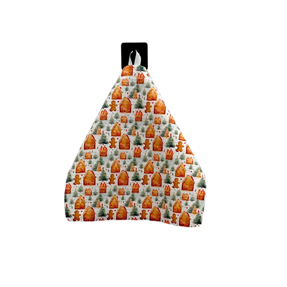 Gingerbread House With Tree Dishcloth