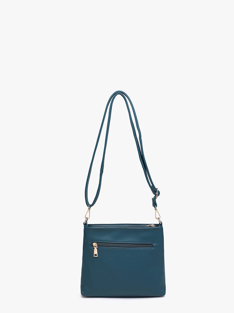 Octavia Crossbody w/ Multi-Zip Compartments