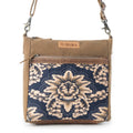 Crestbloom Vintage Crossbody Bag - Navy