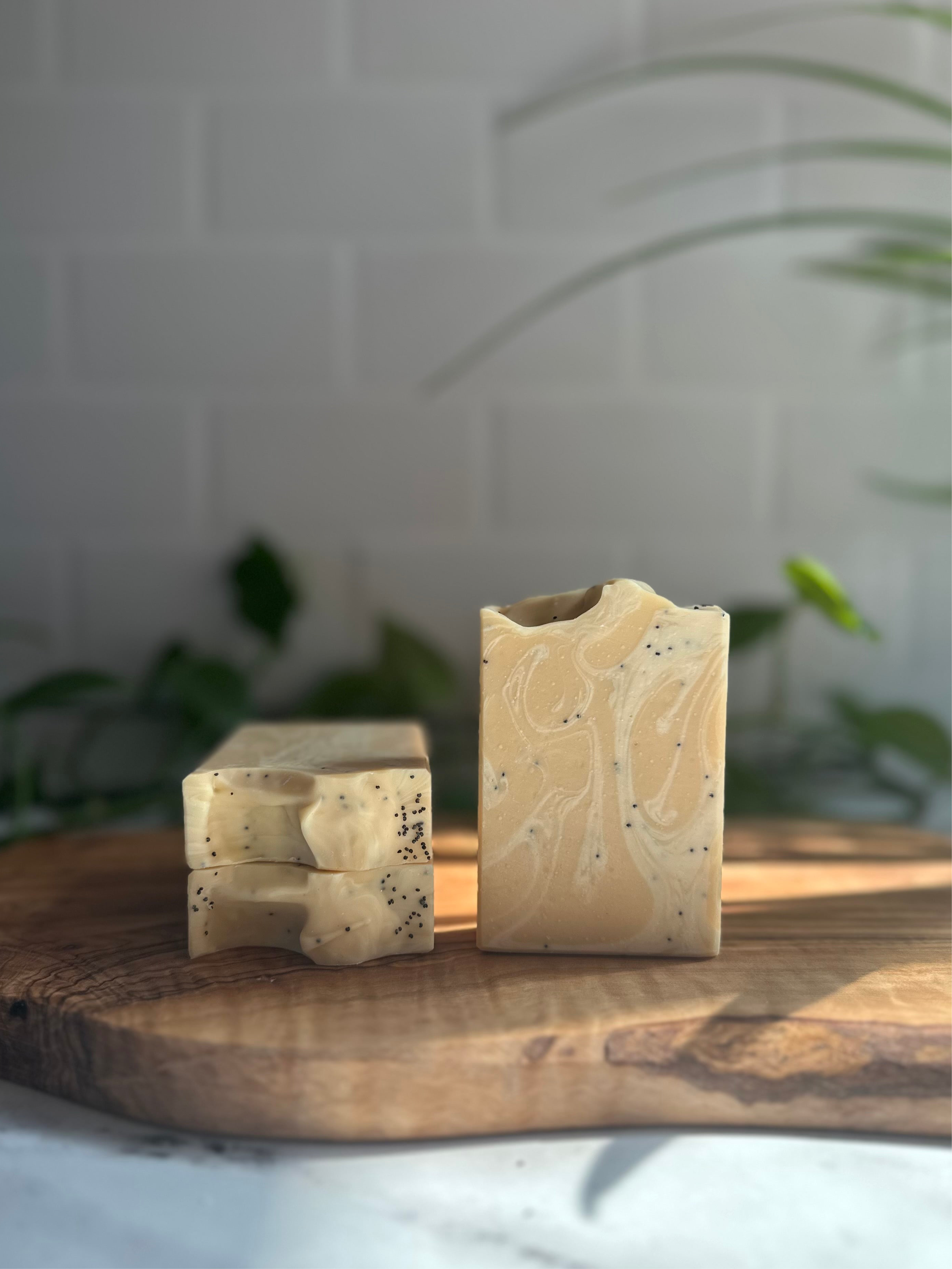 Lemon Poppy - Tallow & Goat Milk Soap