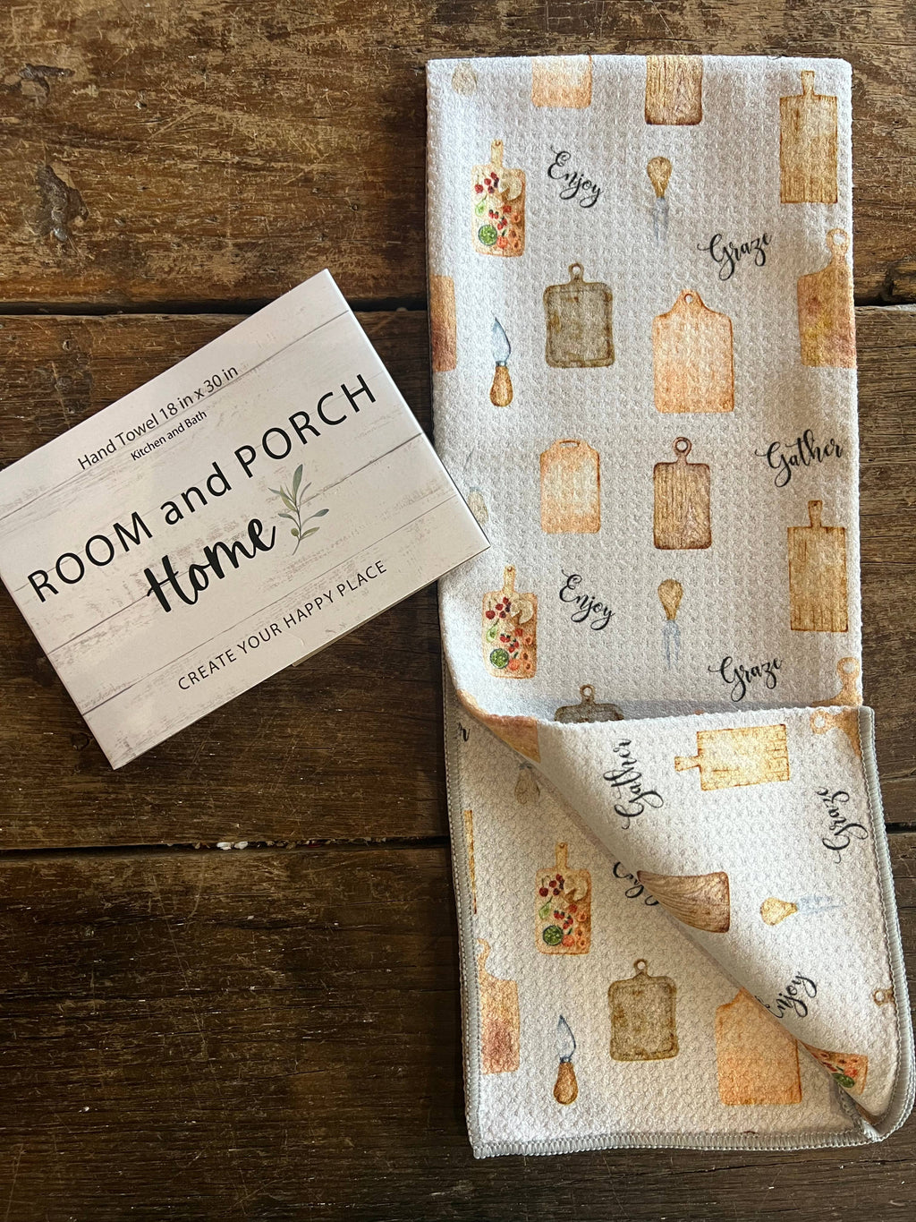 Charcuterie Double-Sided Tea Towel - Recycled Microfiber