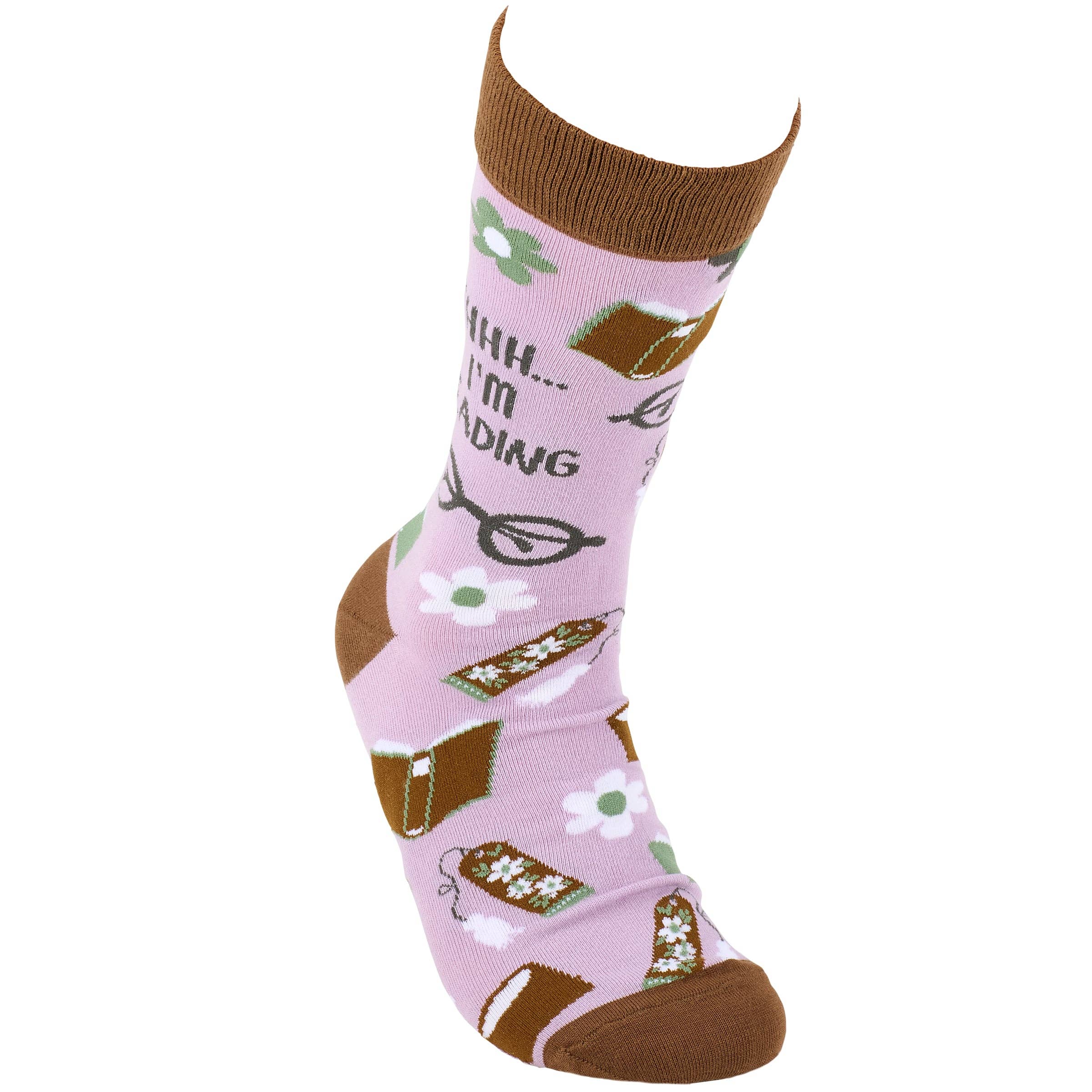 Shhh I'm Reading Socks