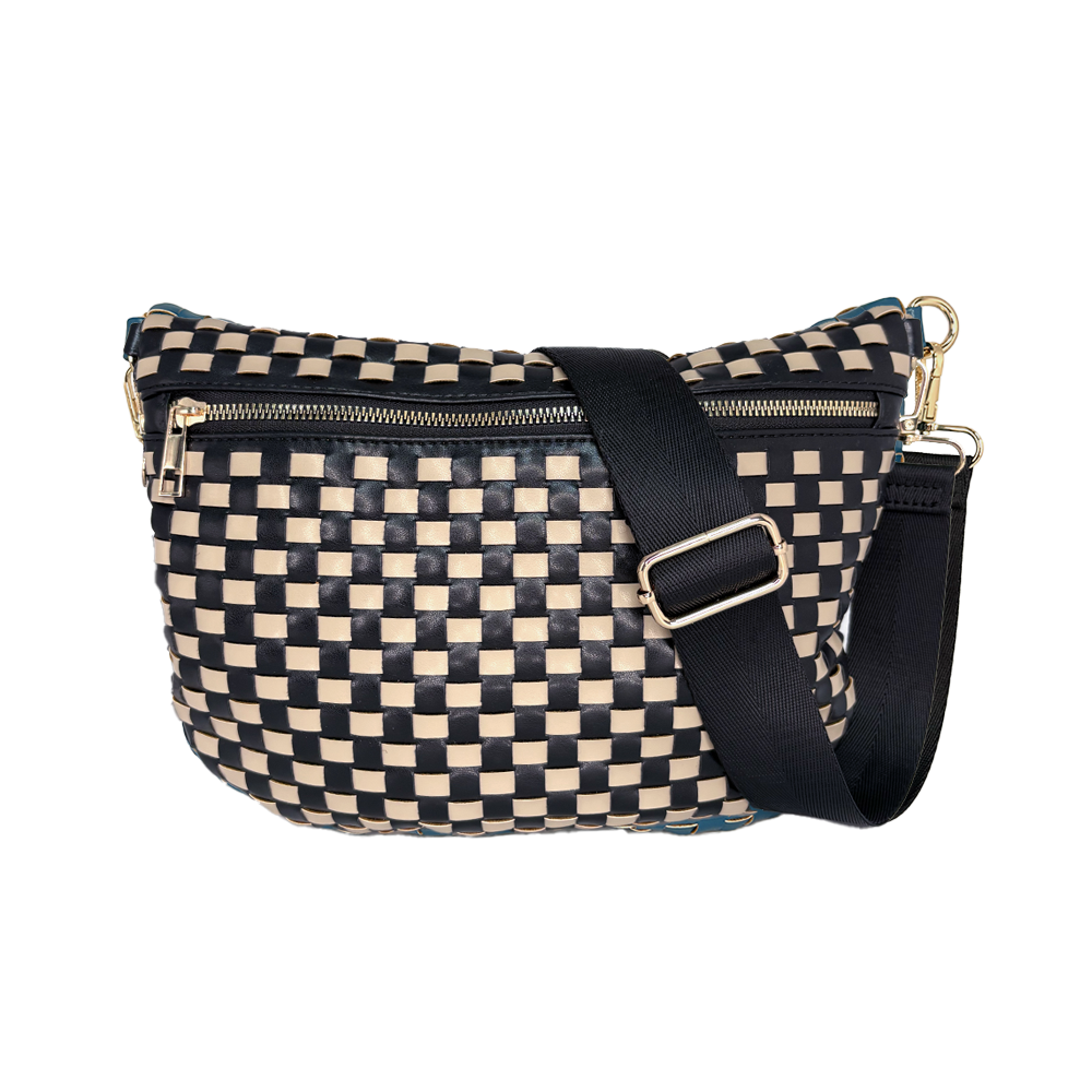 Belle Flat Weave Crossbody