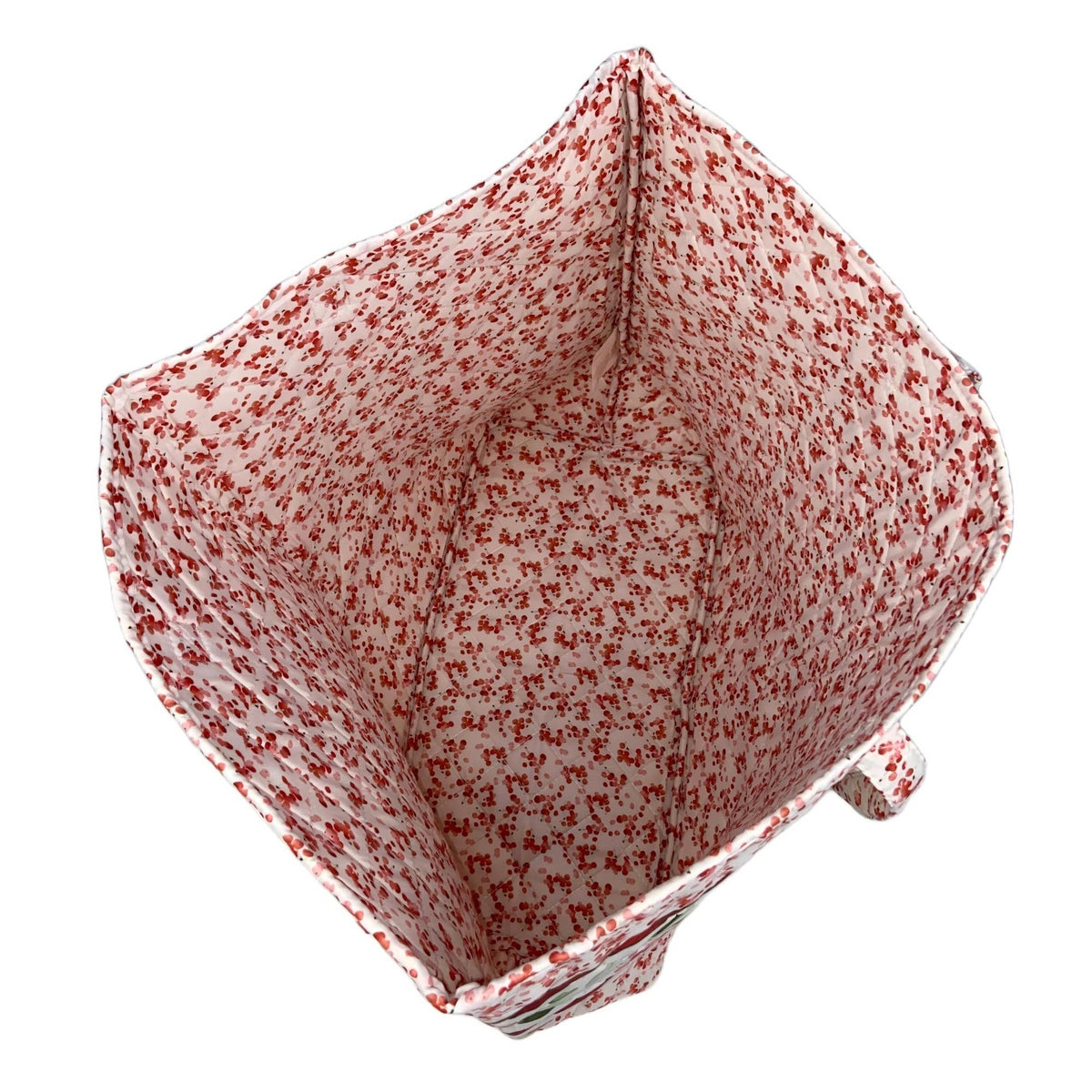 Cardinal Christmas Winter Quilted Tote Bag