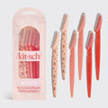 Recycled Plastic Dermaplaners 6pc Set - Assorted Cherry Blossom