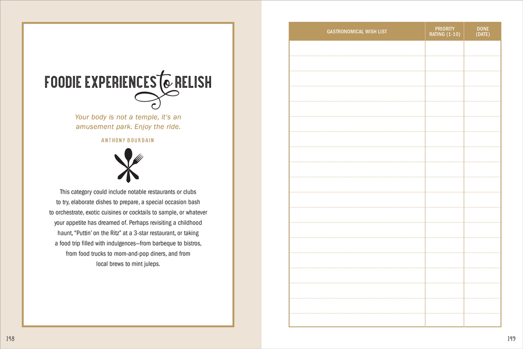 My Bucket List Journal