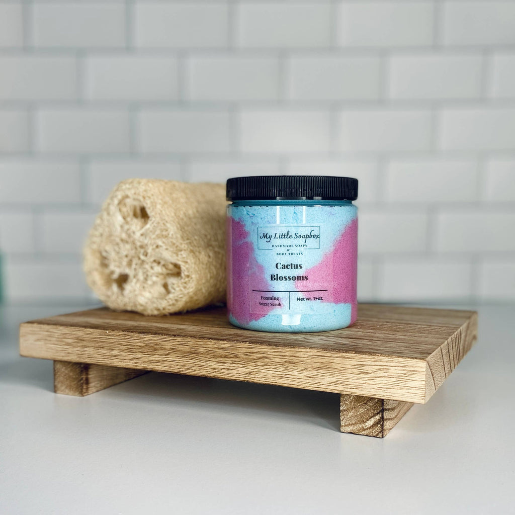 Cactus Blossoms Foaming Sugar Scrub: 8 oz