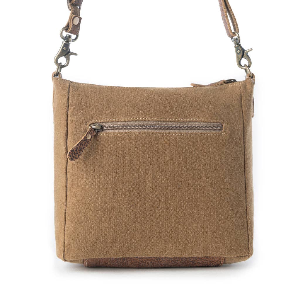 Crestbloom Vintage Crossbody Bag - Navy