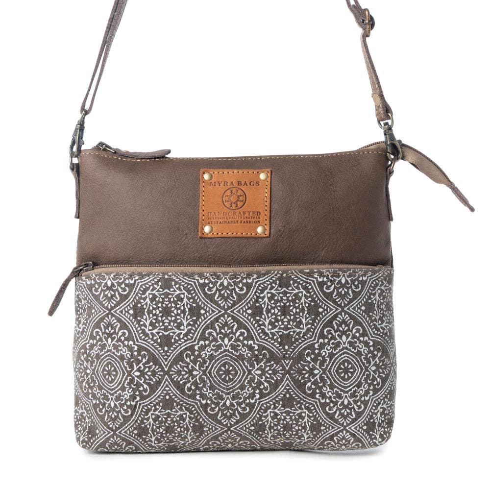 Wildprint Trail Vintage Crossbody Bag - Olive