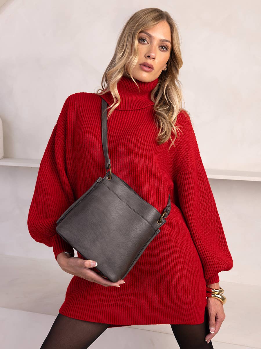 Sutton Distressed 3 Compartment Crossbody
