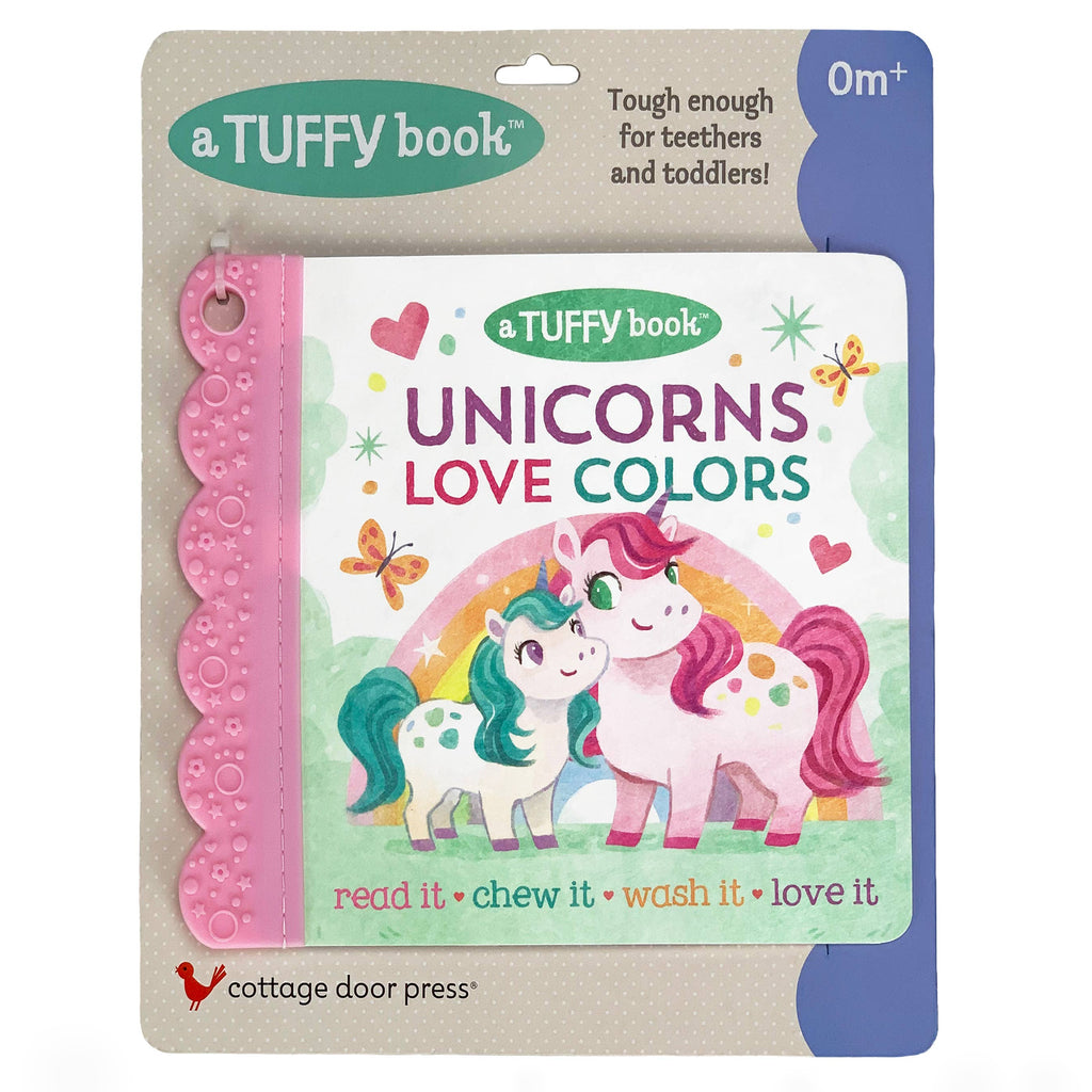 Unicorns Love Colors Tuffy Teether Book
