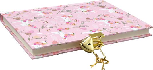 Unicorn Blooms Locking Journal