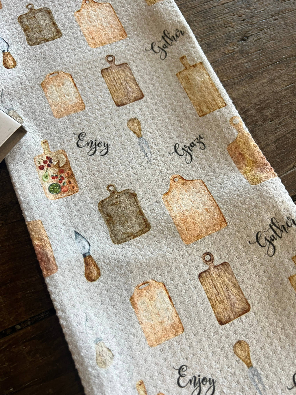 Charcuterie Double-Sided Tea Towel - Recycled Microfiber
