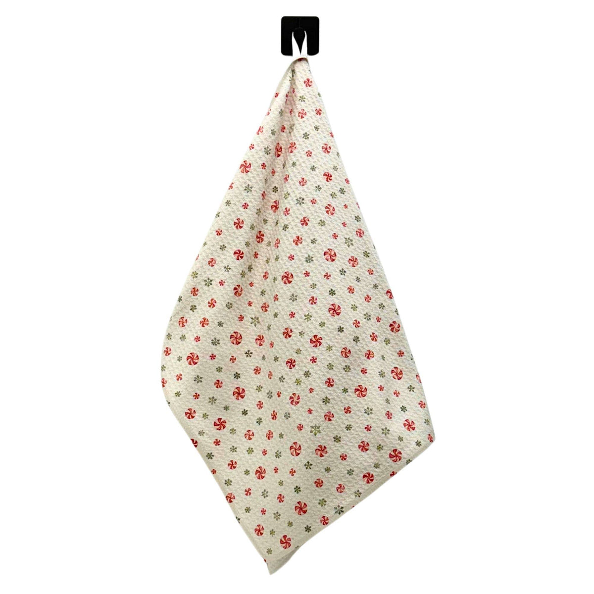 Peppermint Snowflake Pattern Tea Towel