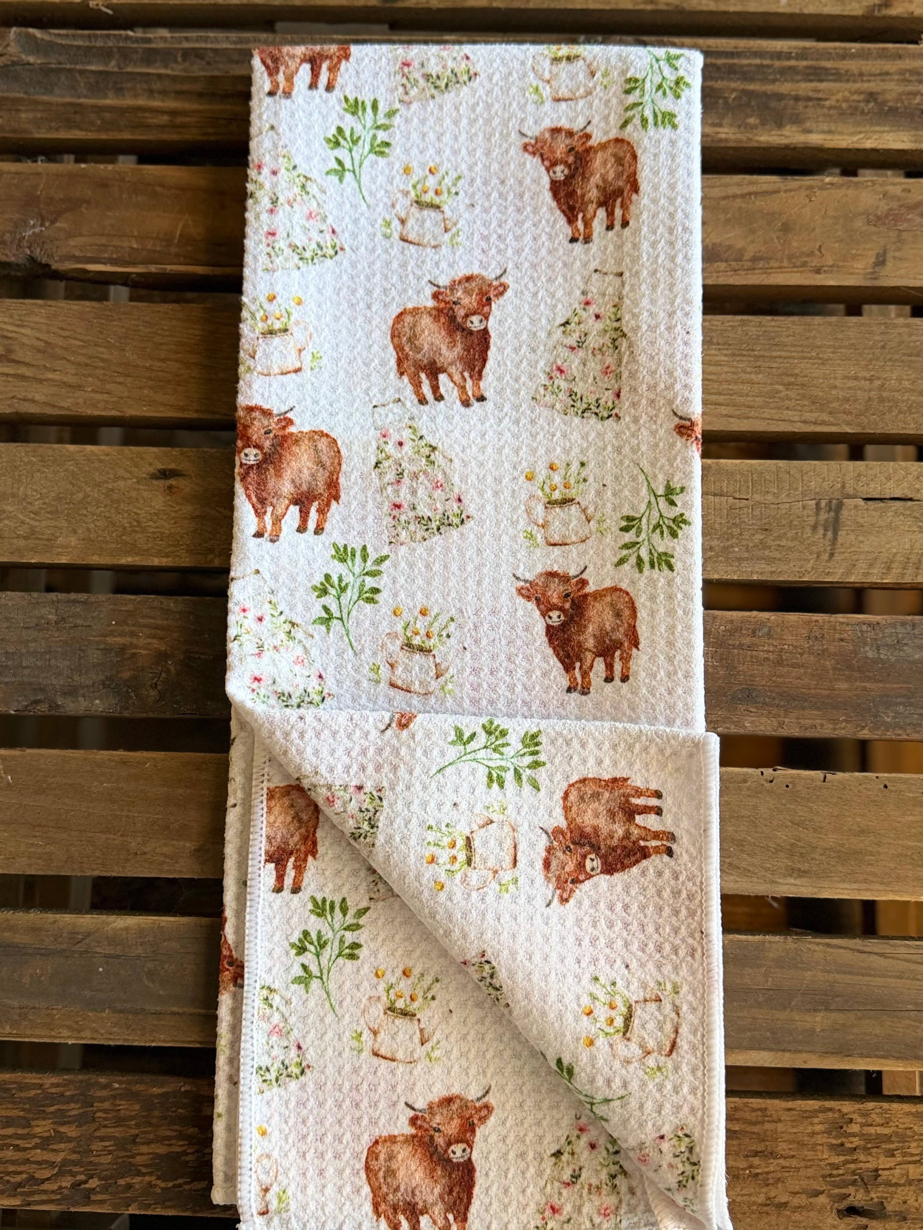Mabels Farm Double-Sided Tea Towel - Recycled Microfiber