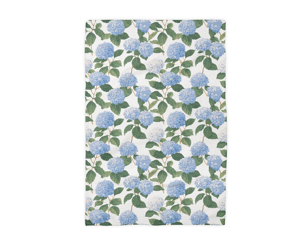 Floral Kitchen Towel - Hydrangea Chinoiserie