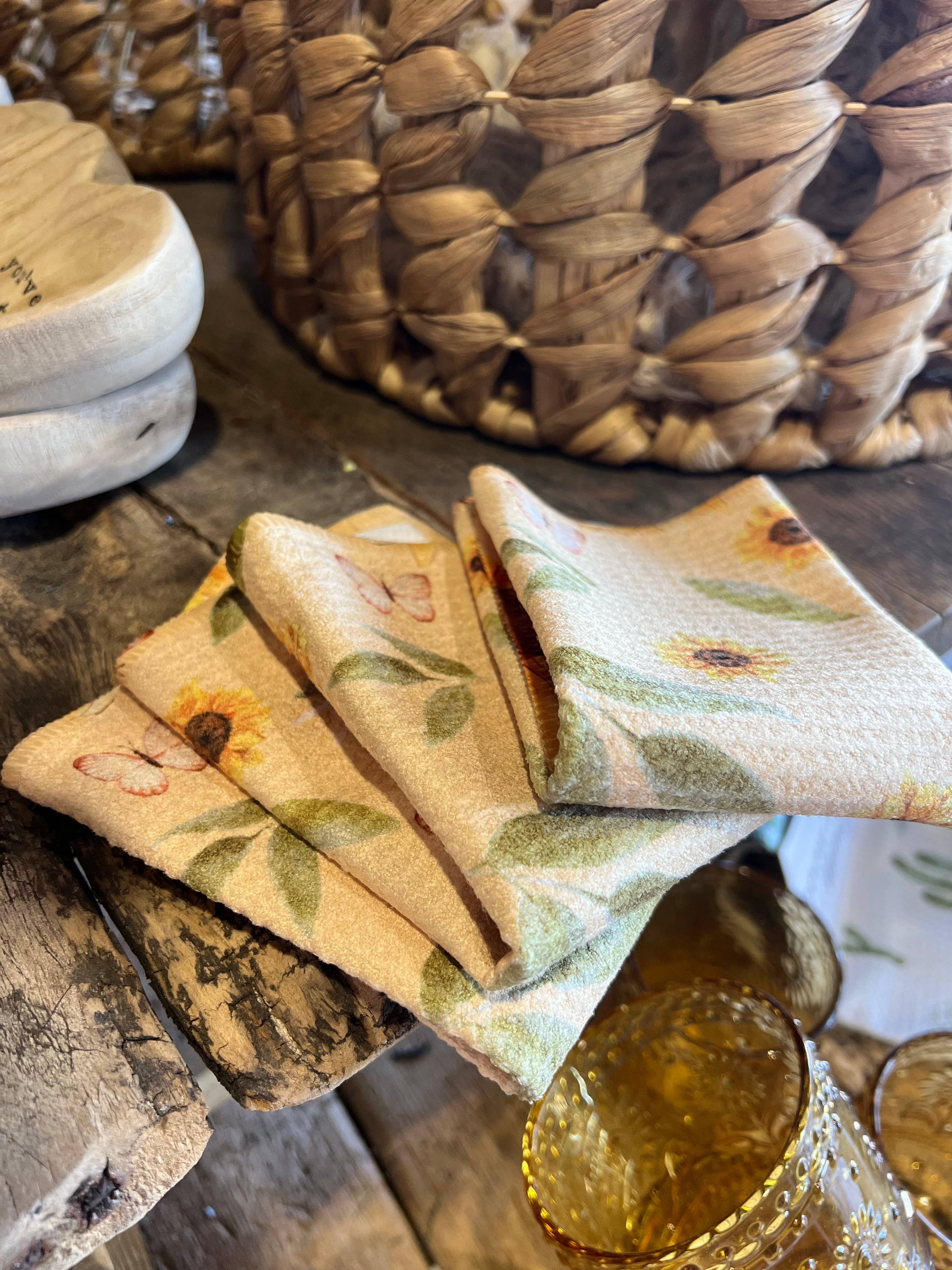 Sunflower Dishcloth Set