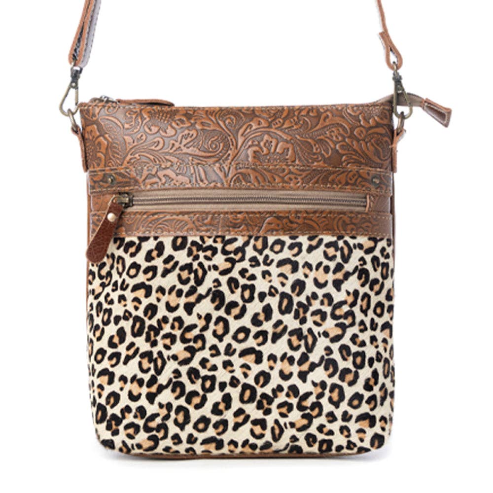 Dynamic Leopard Print Hairon Bag