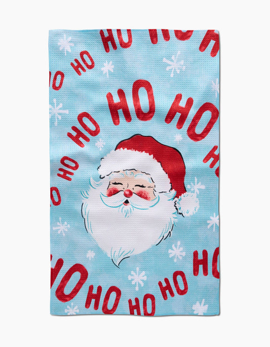 Merry Santa Claus Tea Towel