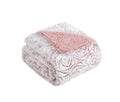 Dusty Rose Faux Fur Sherpa Throw Blanket 50" x 70"