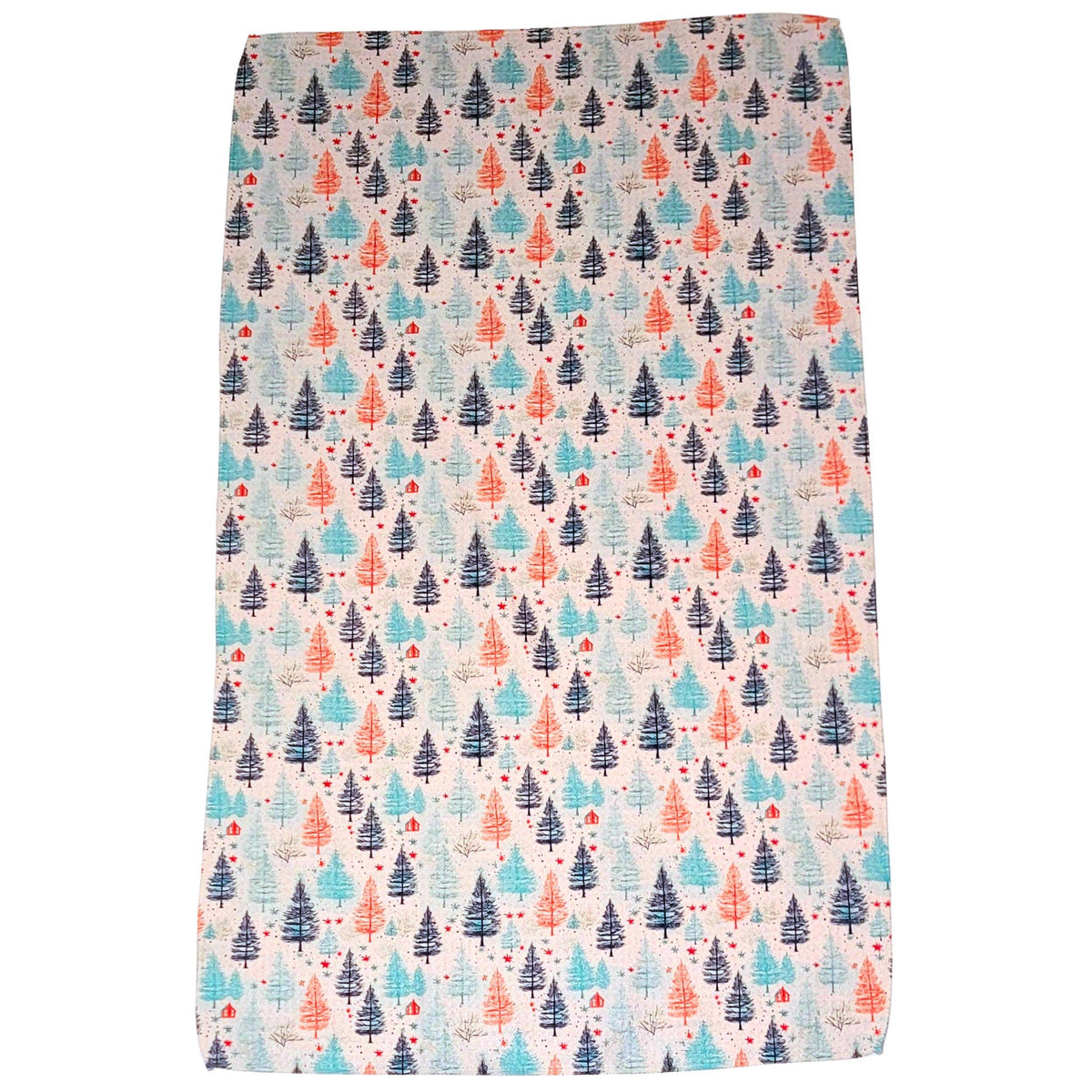 Christmas Tree Patterned Tea Towel