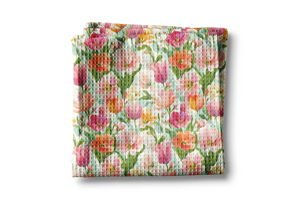 Floral Kitchen Towel - Tulip Bloom