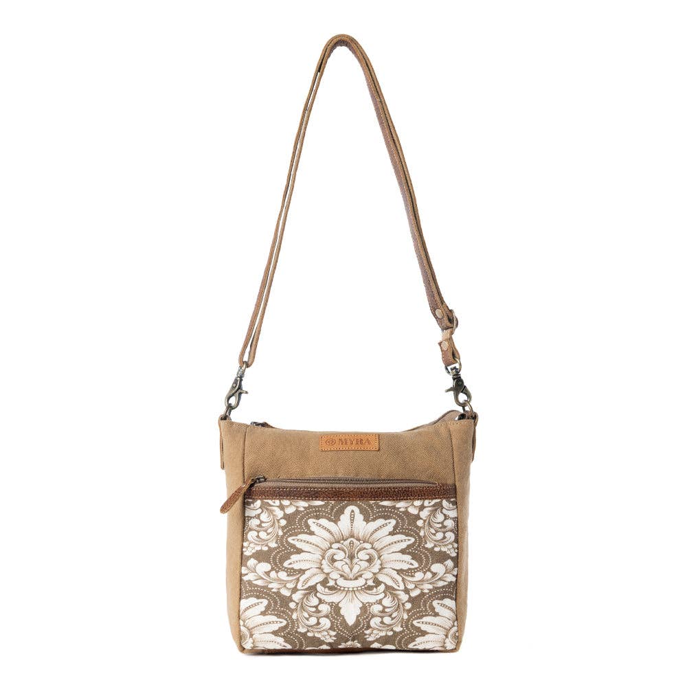 Crestbloom Vintage Crossbody Bag - Olive