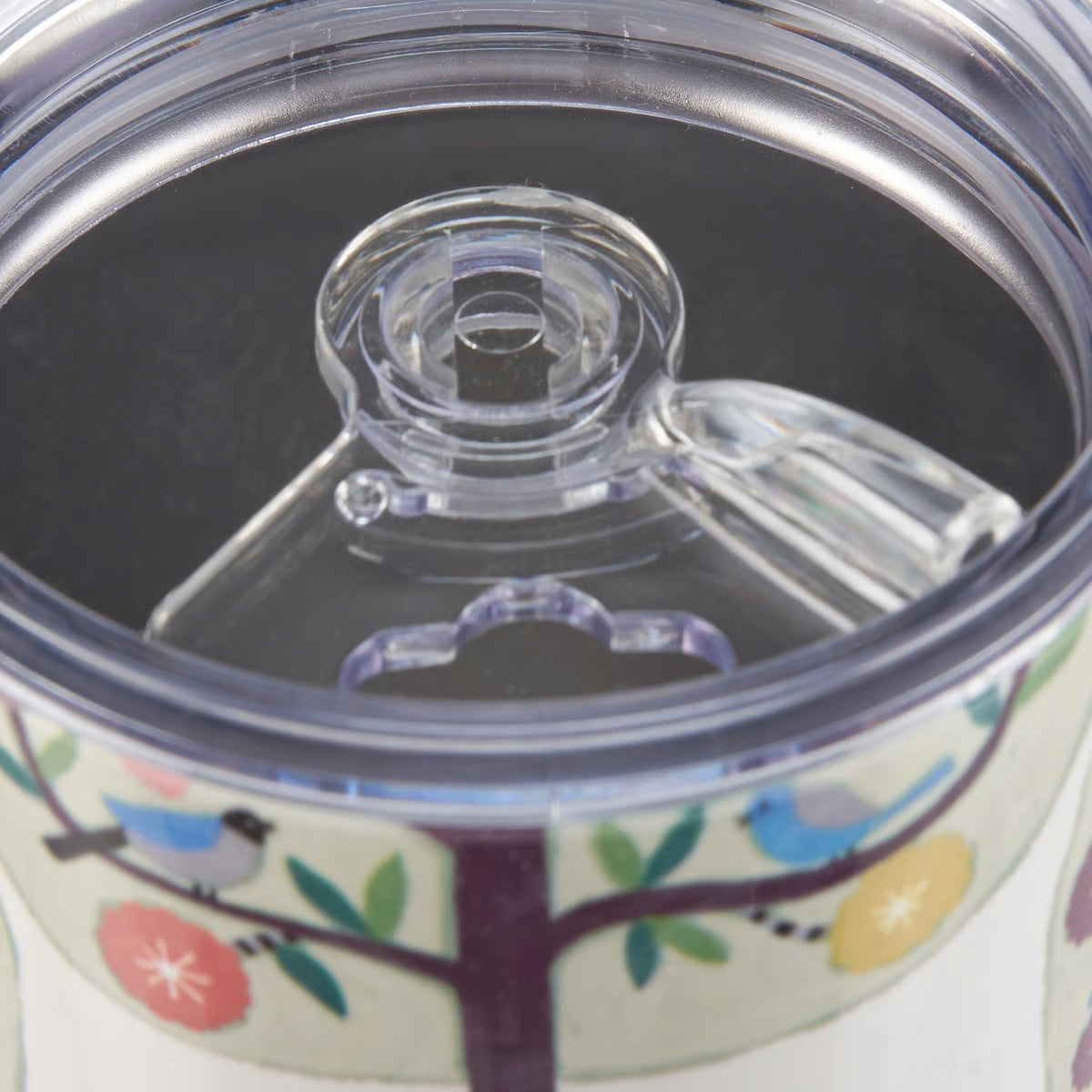 Cream Floral Tumbler