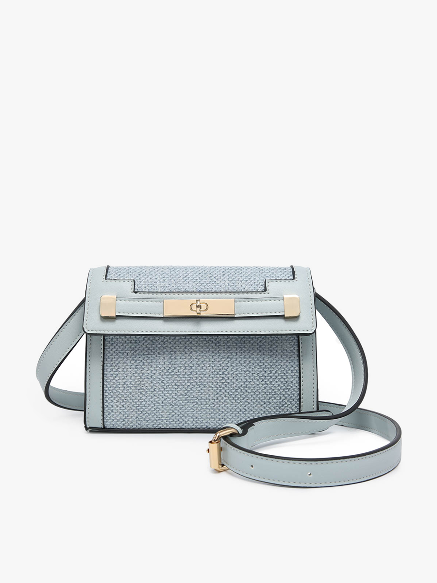 Etta Canvas Crossbody w/ Vegan Leather Accents