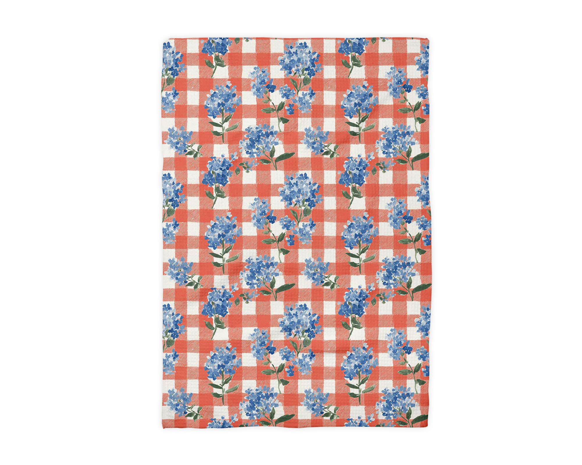 4th of July Kitchen Towel - Checkered Floral