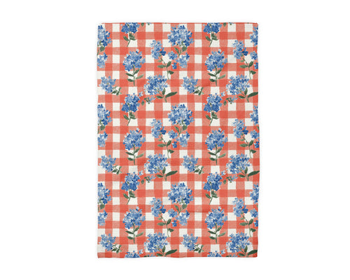 4th of July Kitchen Towel - Checkered Floral