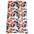 Distressed Flower Waffle Kitchen Towel With Hanging Loop