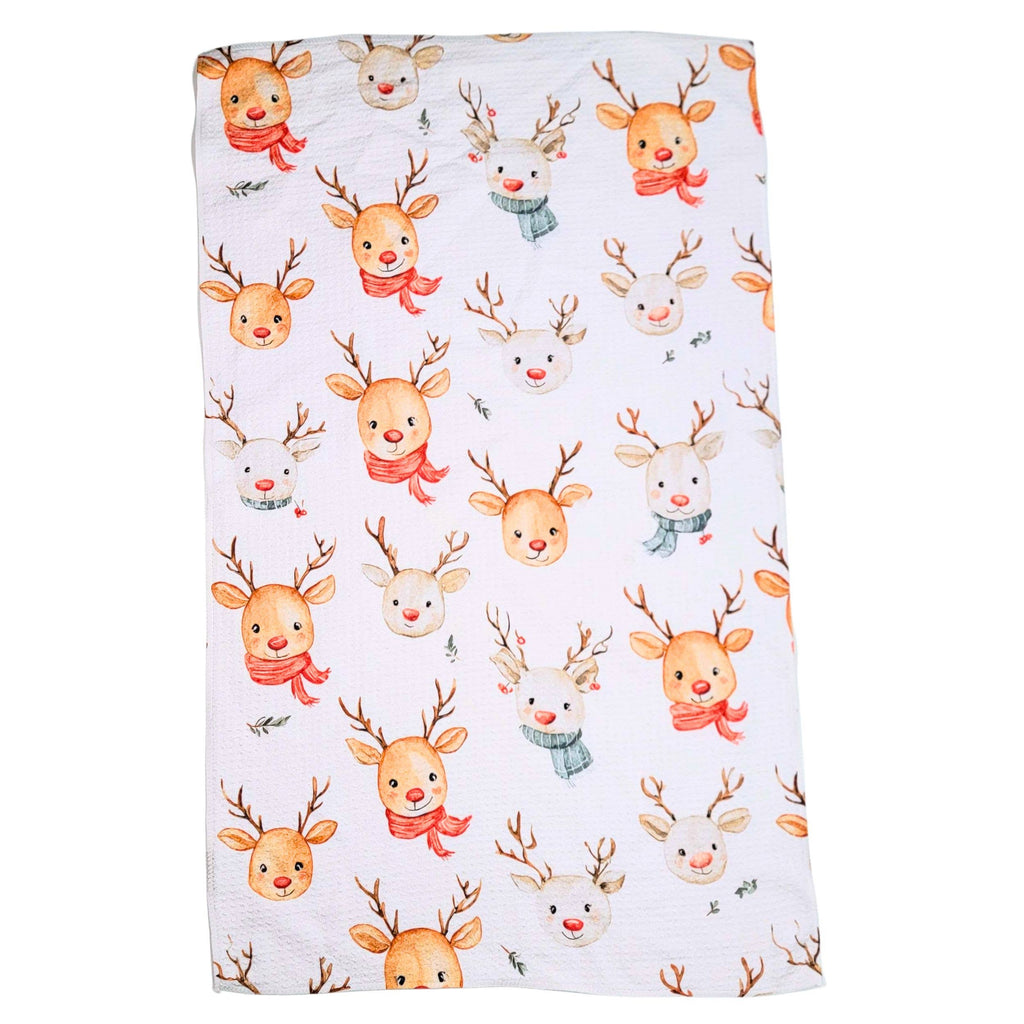 Christmas Reindeer Tea Towel