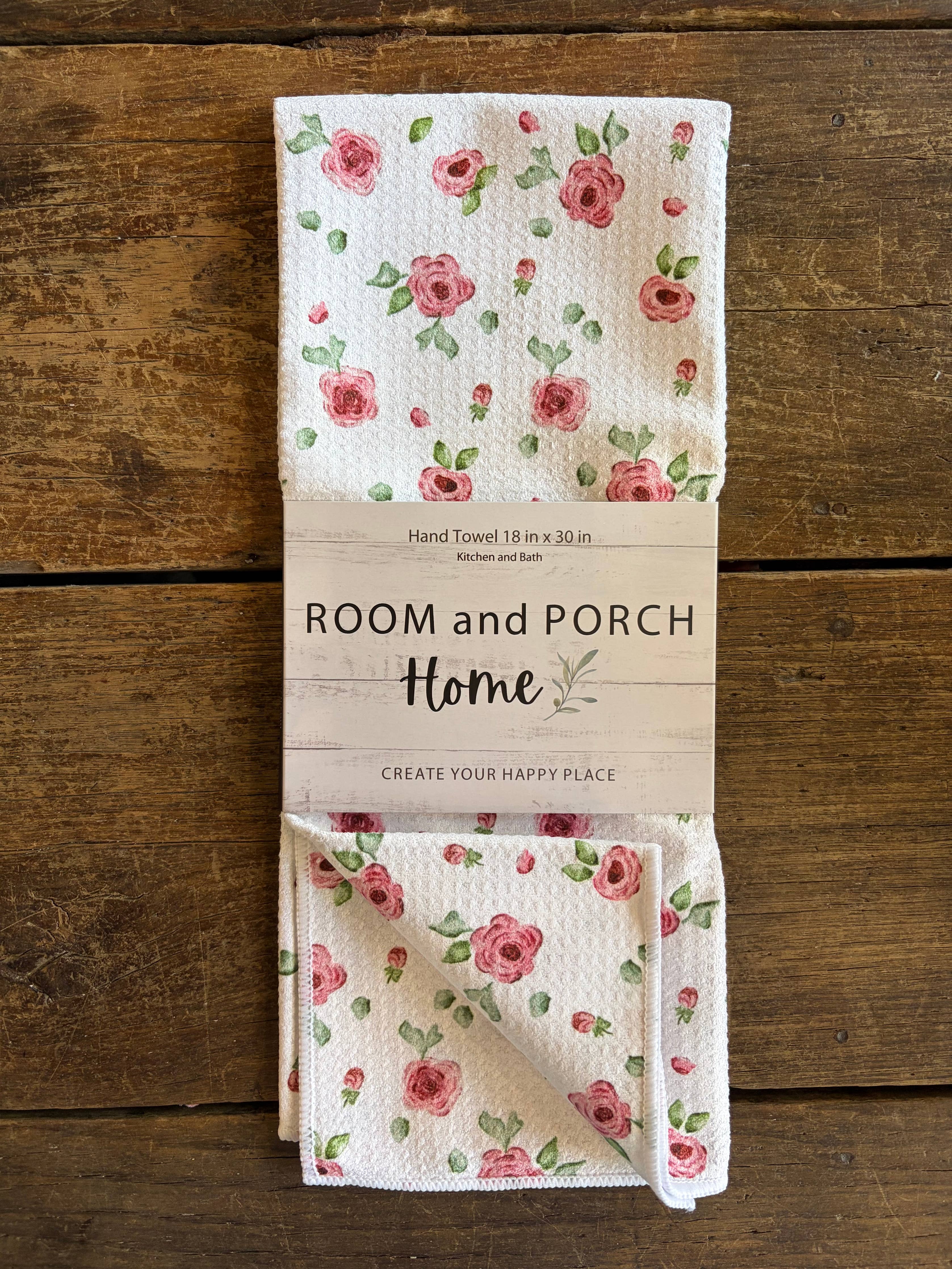 Rose Garden Double-Sided Tea Towel - Recycled Microfiber