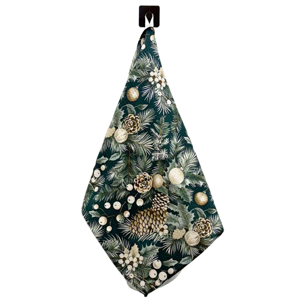 Christmas Garland Holiday Tea Towel