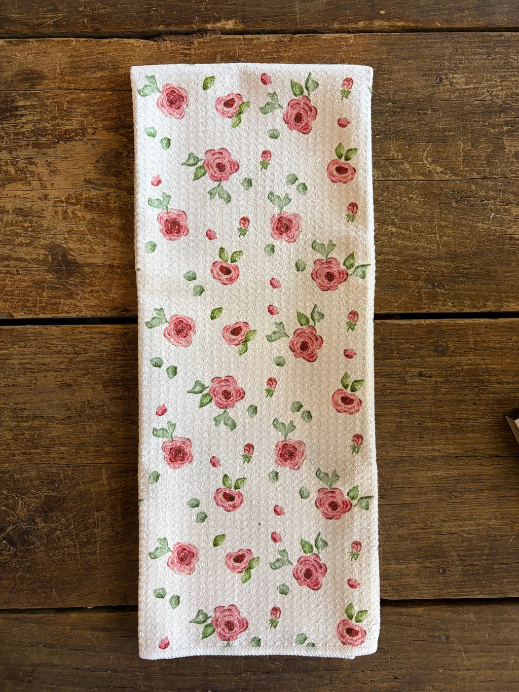 Rose Garden Double-Sided Tea Towel - Recycled Microfiber