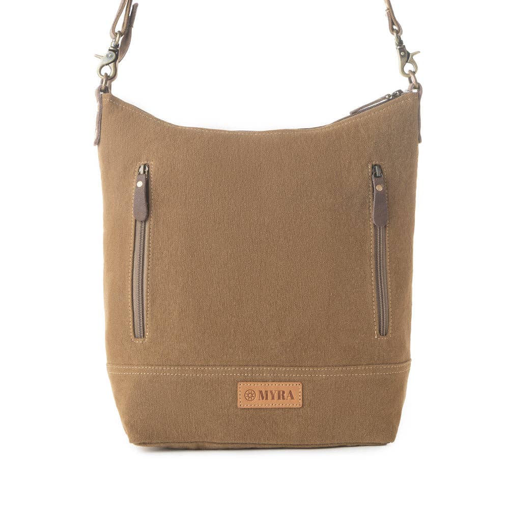 Wild Paisley Upcycled Canvas Bag - Olive
