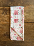 Holiday Patchwork Double-Sided Tea Towel